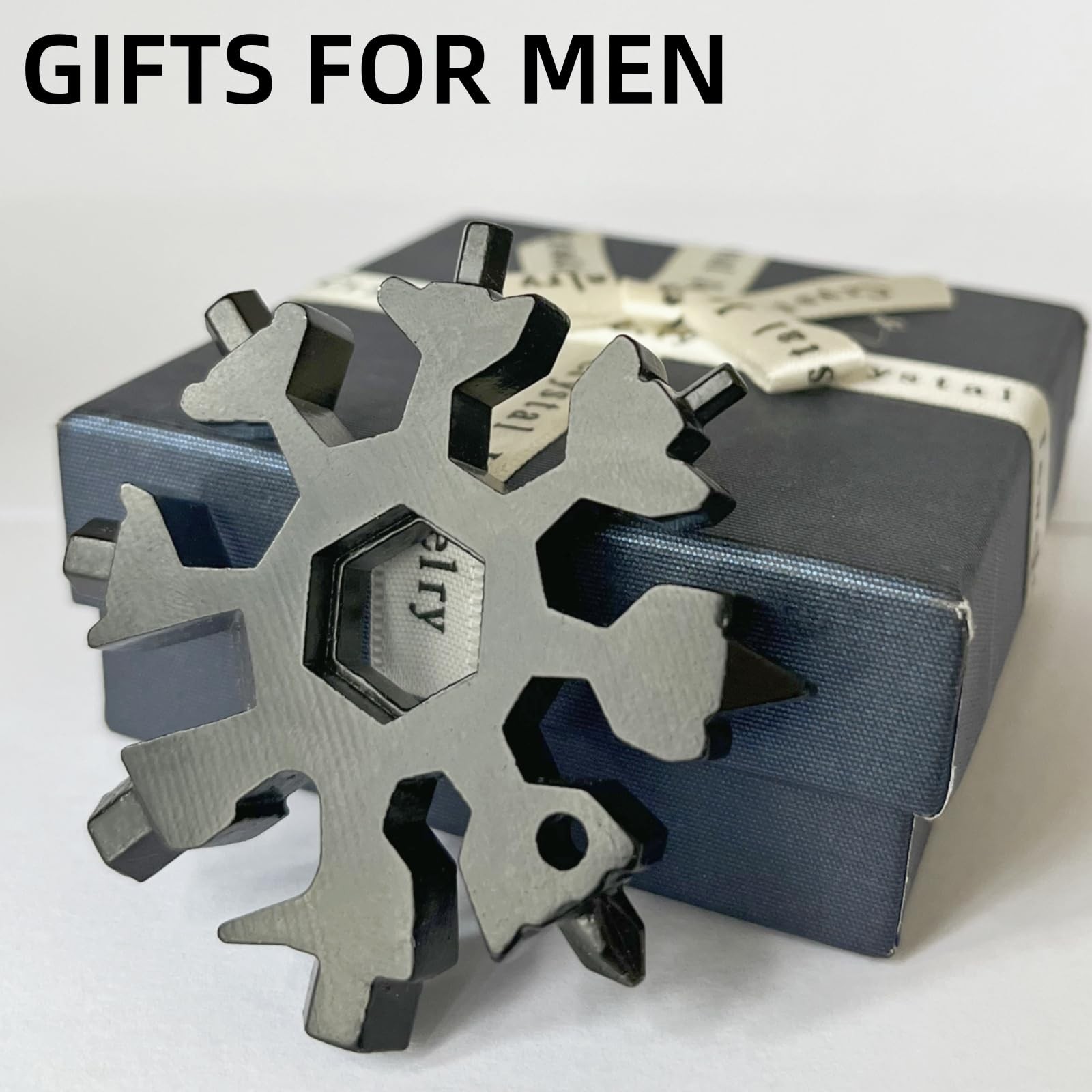Stocking Stuffers for Men, 18-in-1 Snowflake Multi Tool, Cool Camping Tool Ga…