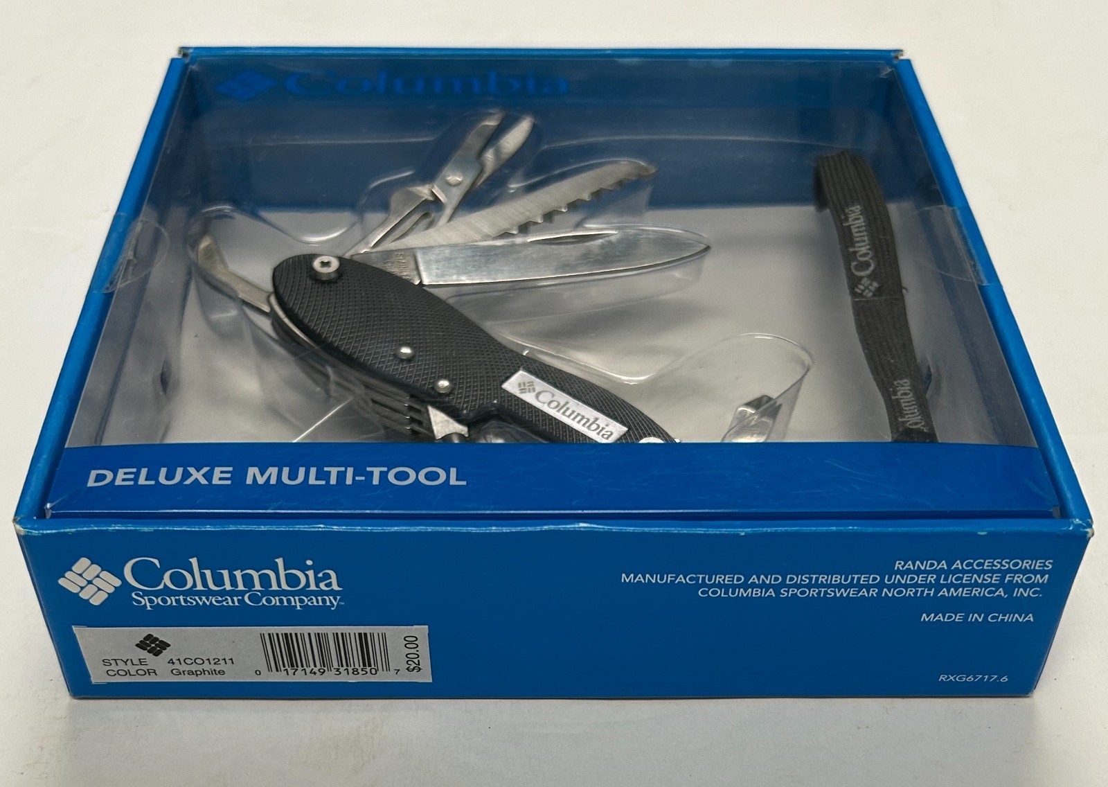 Columbia Deluxe Knife Multi-Tool – 11 Function – Color: Stone