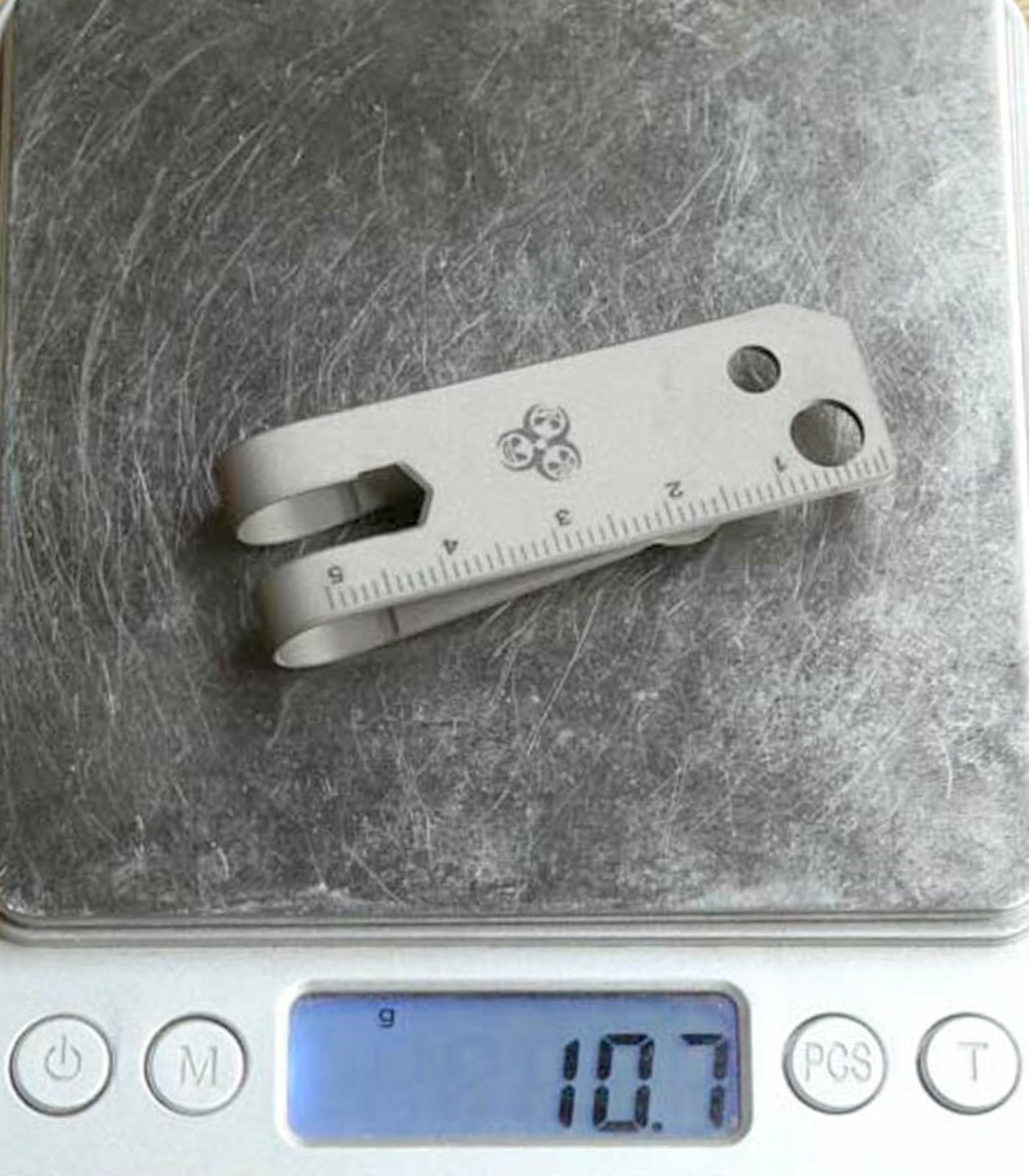 MG Titanium TC4 Money Clip Multi EDC Tool Card Holder Keychain Screwdriver Ruler