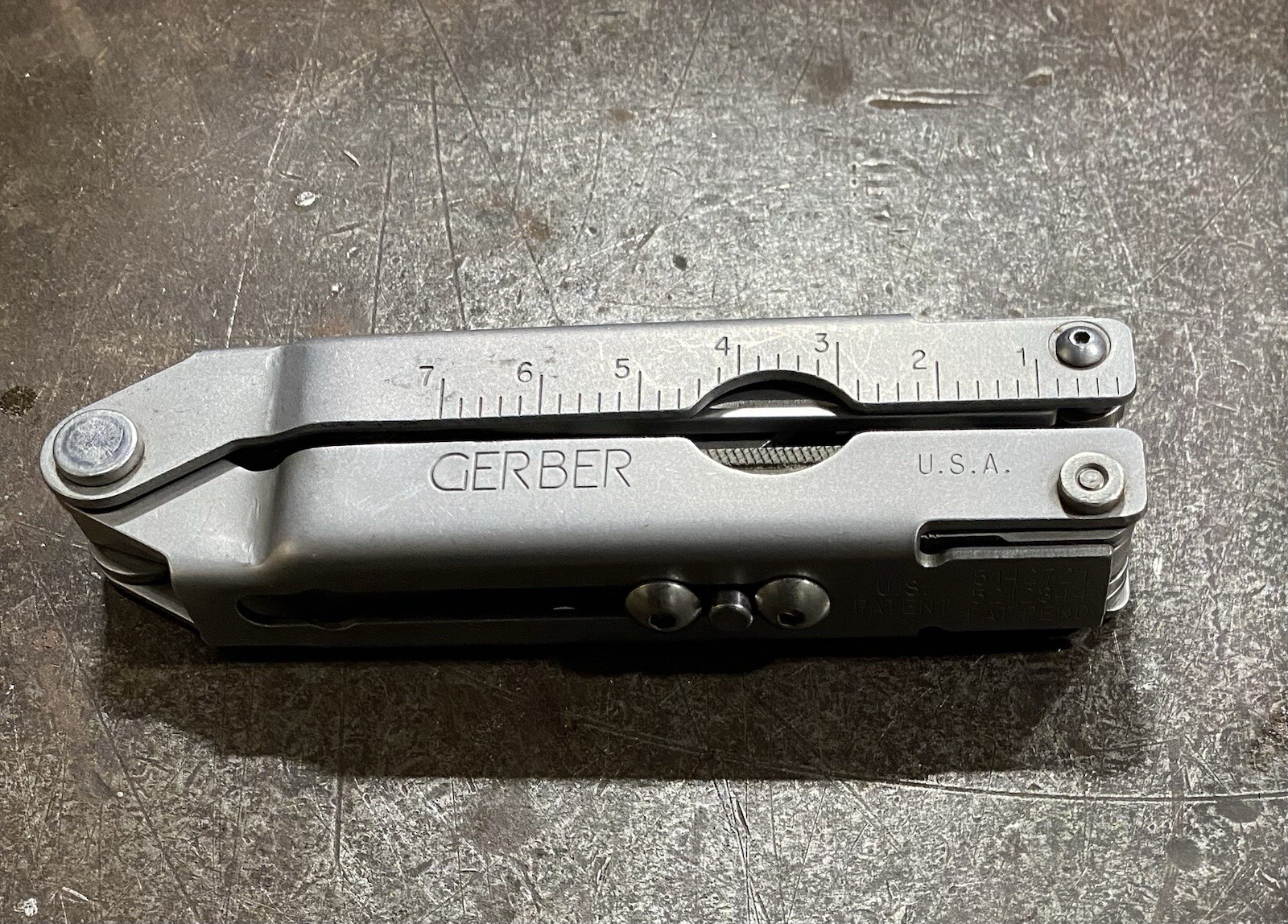 Vintage Gerber MP Bluntnose Multi Tool Knife File Screwdrivers Saw Pliers