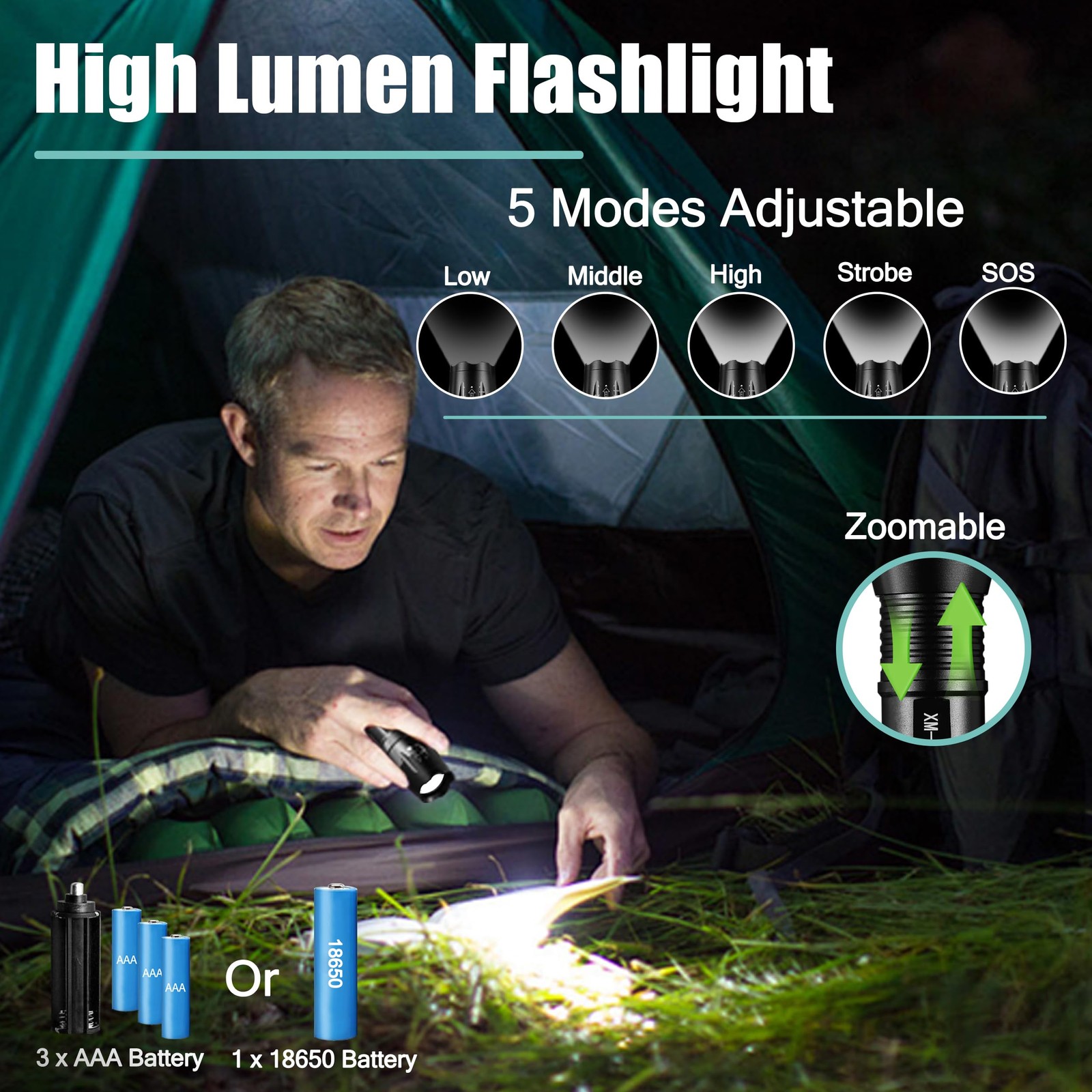 Multitools Gift Set – 12in1 Multi Tool Hammer, LED Flashlight,…
