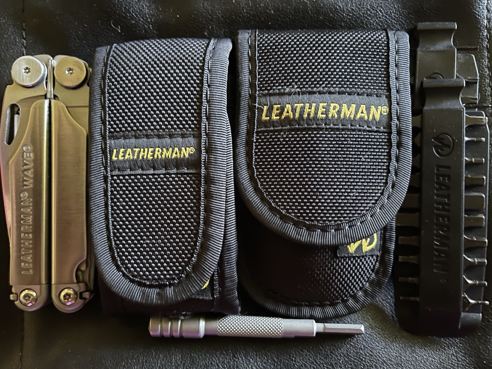 Leatherman Wave 2nd Second Edition With Bit Kit Sheath Driver Extender Multitool