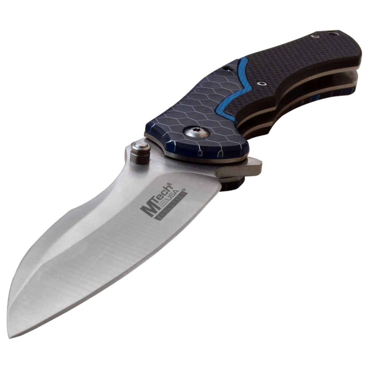 MTech USA – 3.5 inch Sheepsfoot Ball Bearing Folding Knife – MTE-FDR018-BL