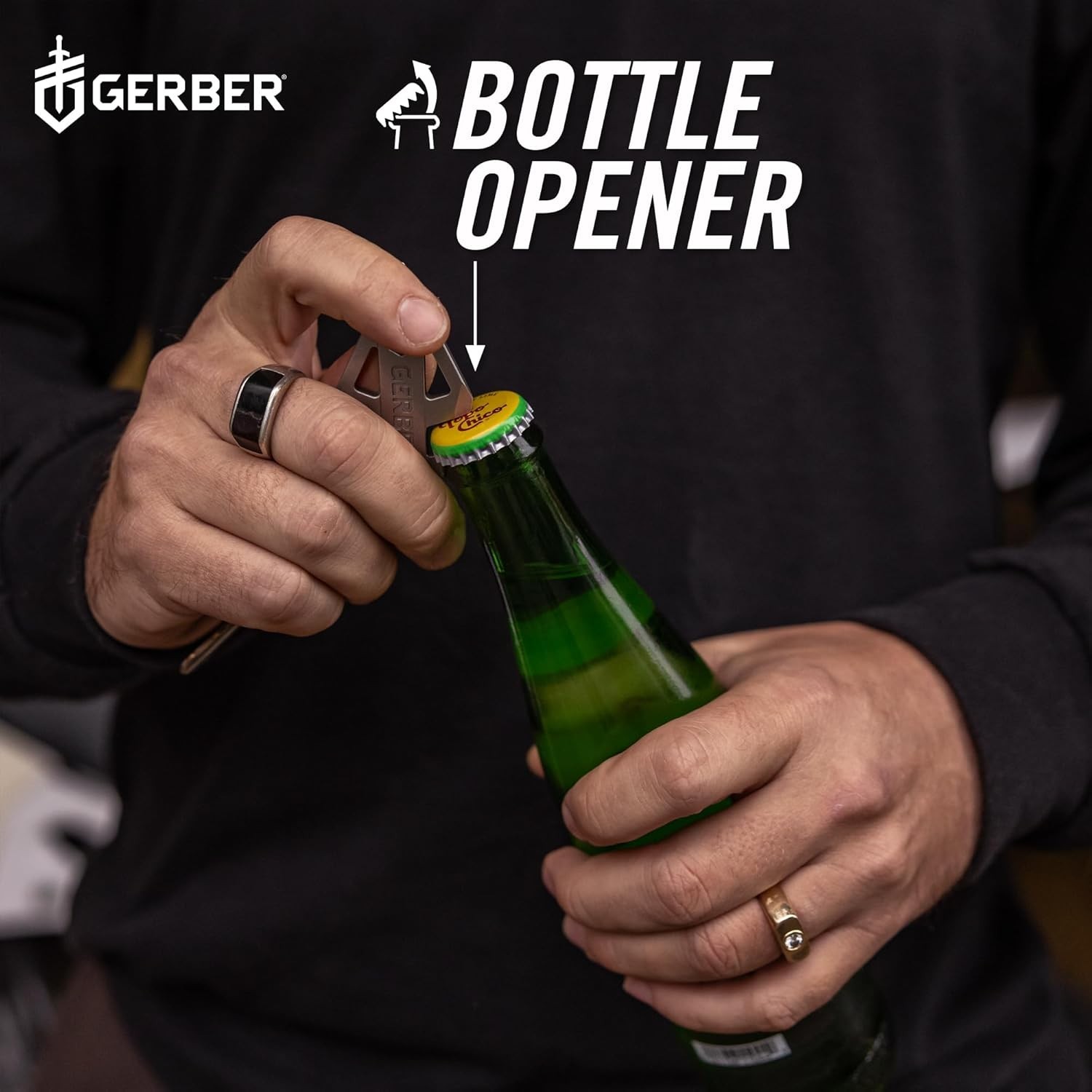 Gerber Gear Broadhead Keychain 5-in-1 Multi-Tool Bottle Opener EDC Tool