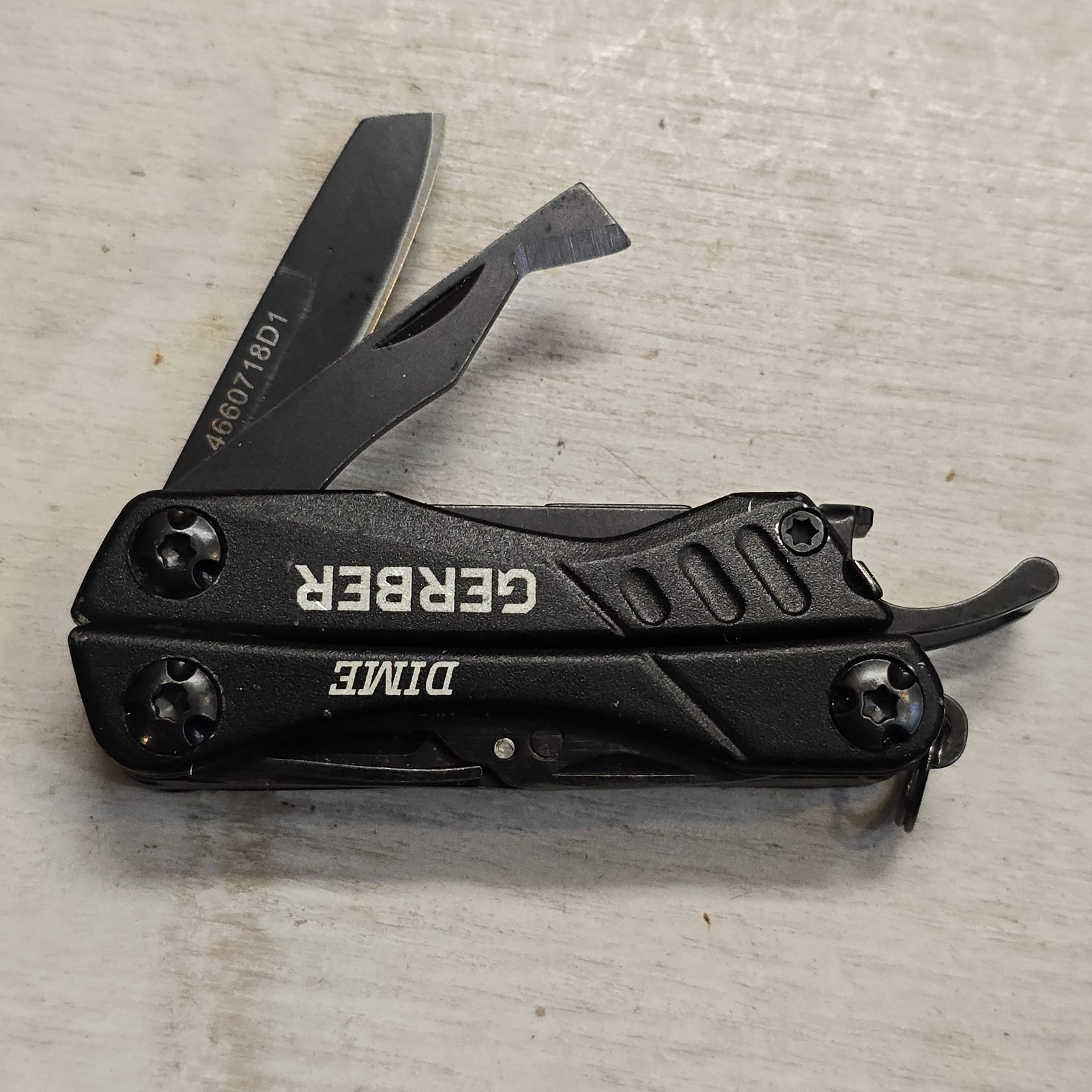 GERBER DIME MINI MULTI TOOL PLIERS KNIFE EDC CARRY