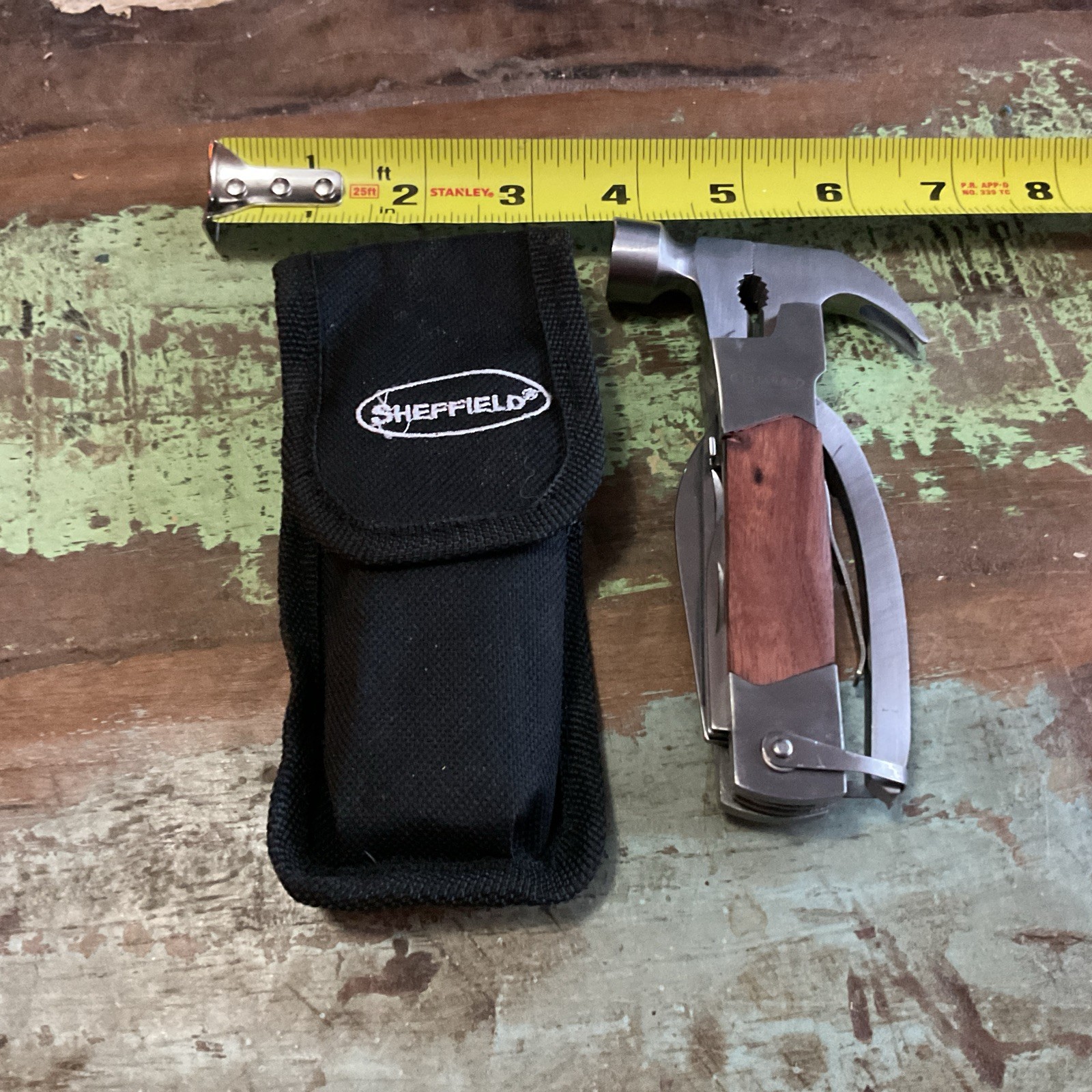 Sheffield 9 in 1 Multi Tool Pliers Knife Screwdriver and Utility Knife With Case