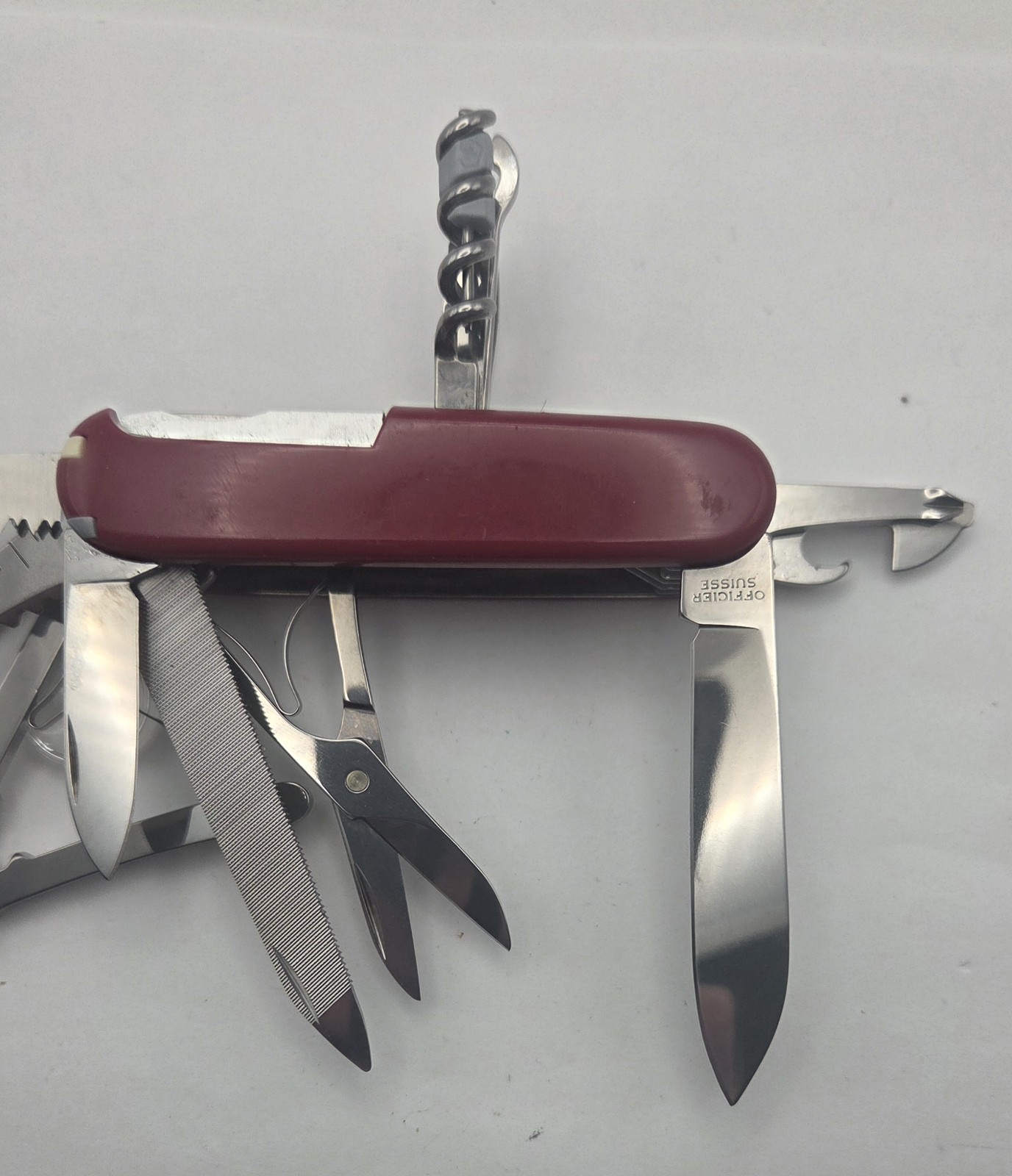 Victorinox SwissChamp Swiss Army Knife Red Multi-Tool Excellent Condition L-1
