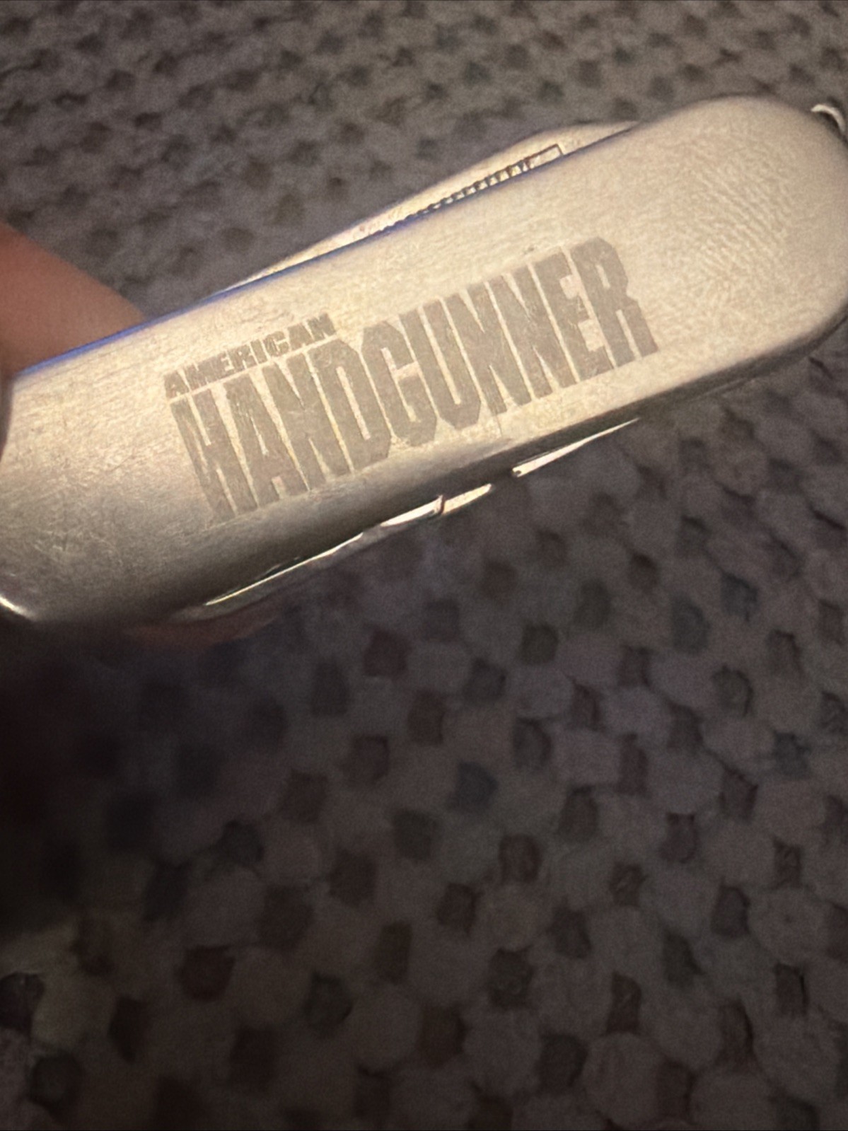 Multi-tool Keychain With Inscription American Handgunner By Guns Magazine