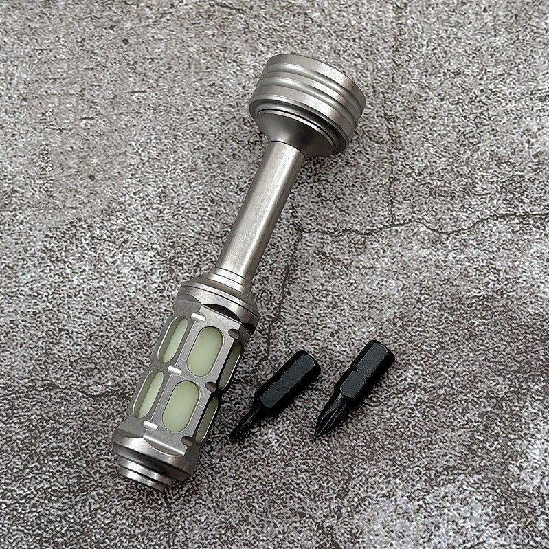 EDC PEI TC4 CNC Pocket Screwdriver Phillips Flat Bit Outdoor Riding Multi Tools