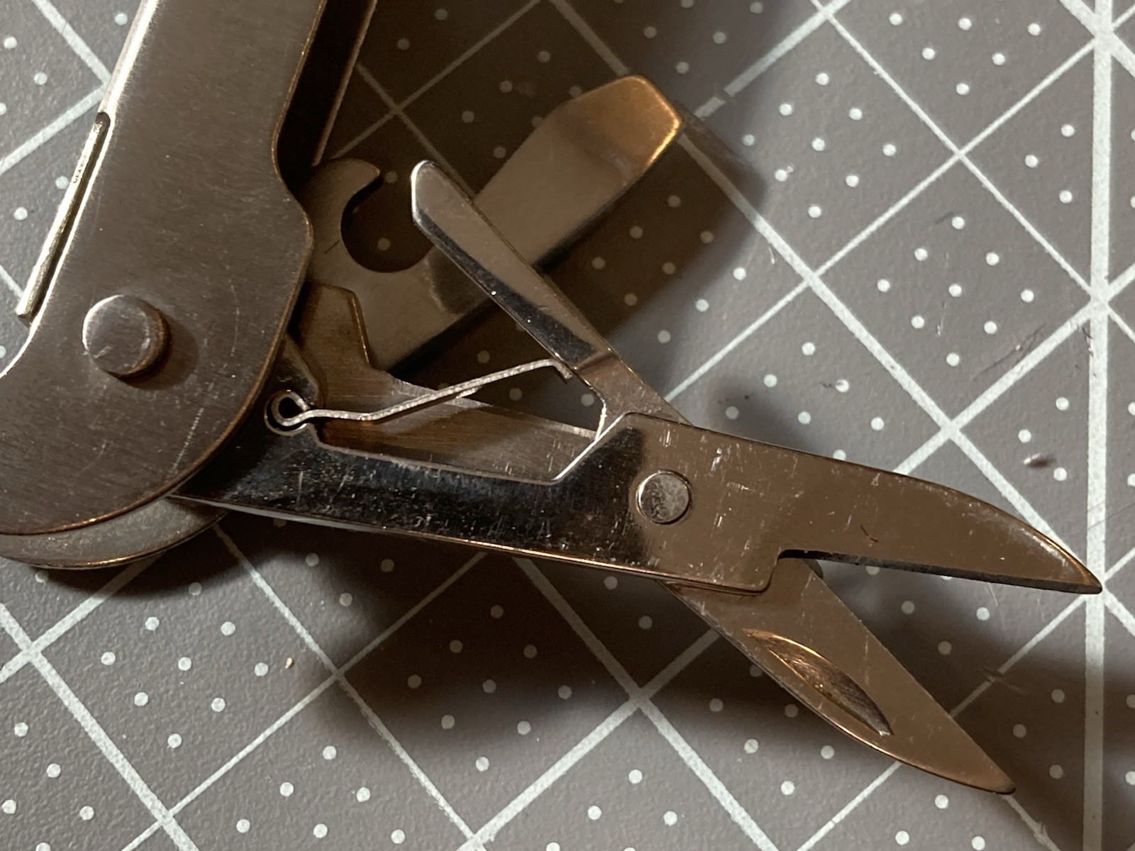 DEWARS Leatherman Type Stainless Steel Multi Tool * 7 Tools NYLON CASE