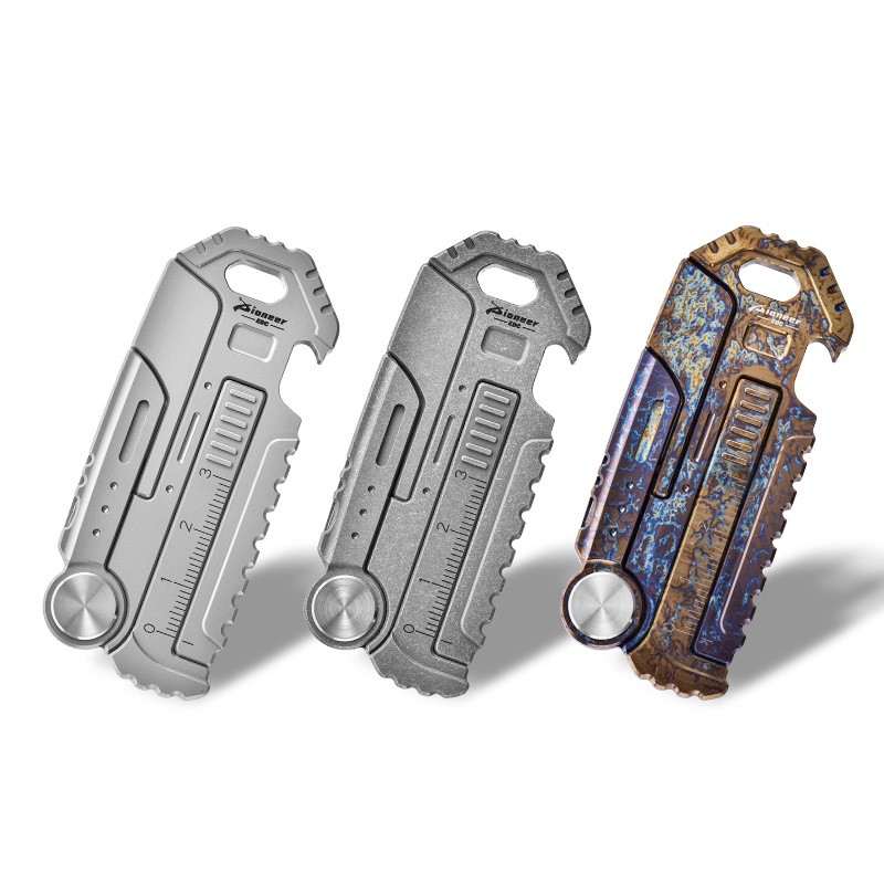 Titanium Alloy EDC Keychain Multi Tool Survival Gear