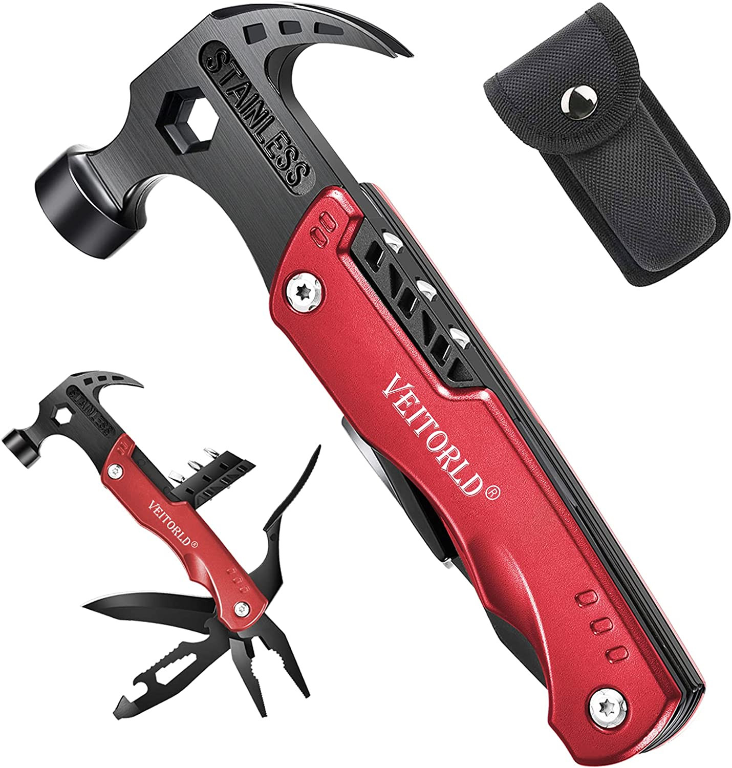 All-in-One Survival Hammer Multitool with Engraved Box – Great Gift for Dad