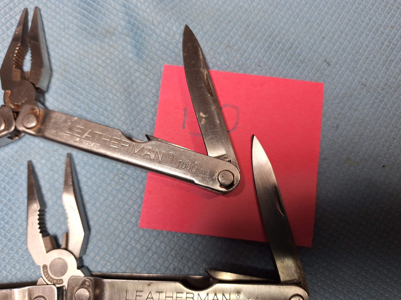 2 RARE LEATHERMAN ORIGINAL PST Multi Tools Knife BIG LETTERS Lot 130