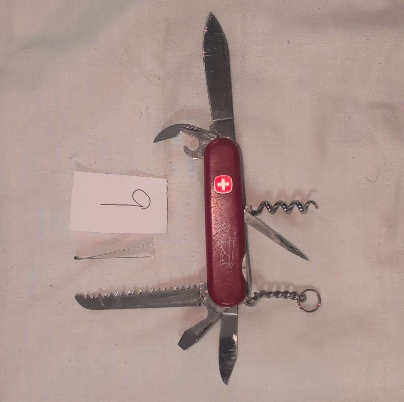 Wenger Backpacker II 85mm Multi-Tool 7 Tools Knife Saw Bottle Opener Corkscrew