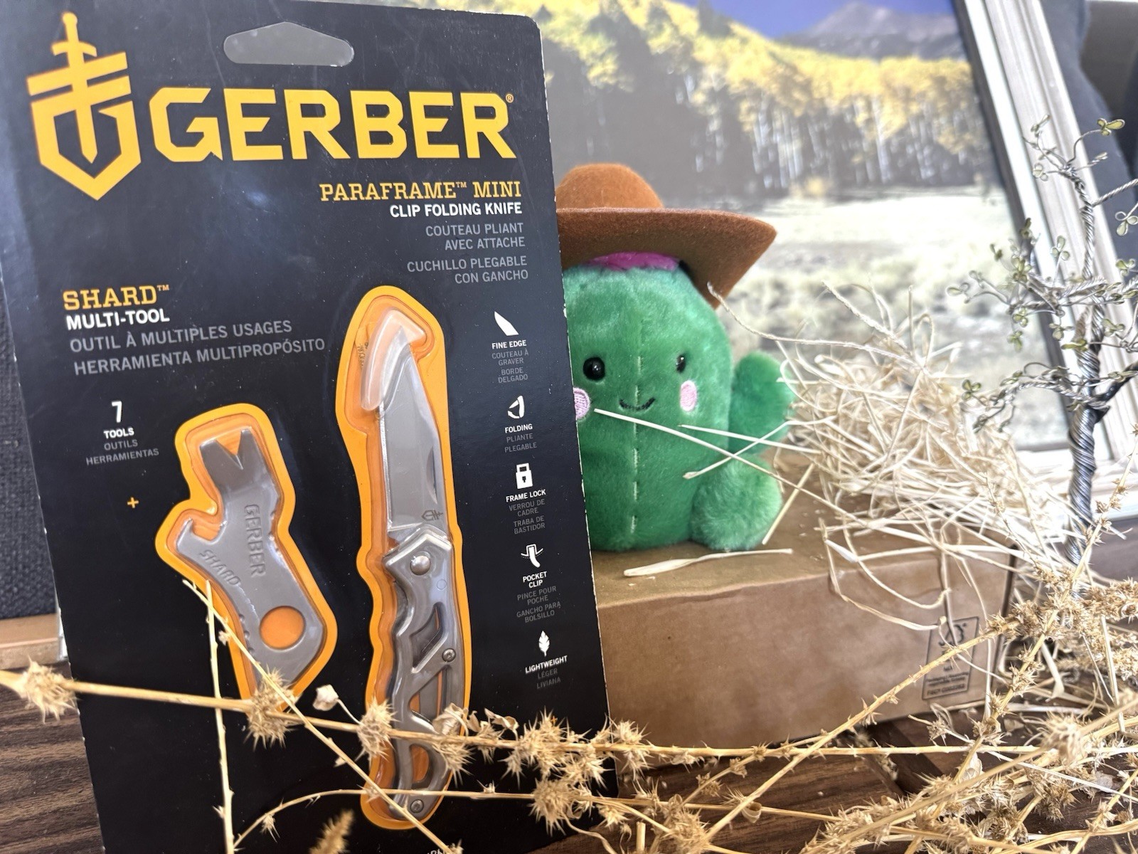 GERBER Paraframe Mini Clip Folding Knife w Shard Multi-Tool Combo Pack NIB NEW