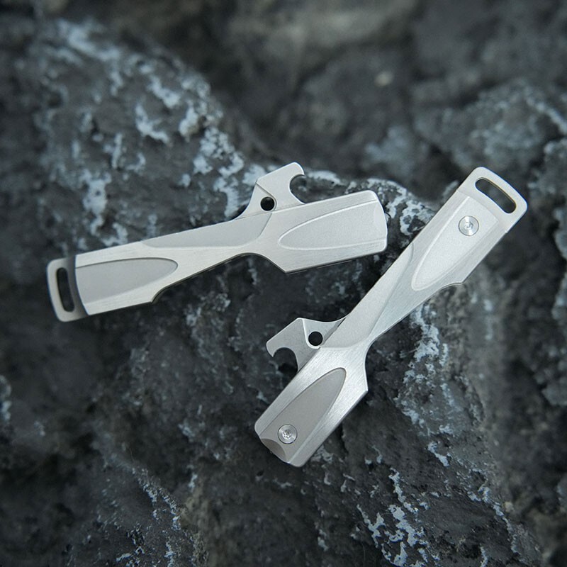 Keychain Multi Tools PP Bottle Opener Outdoor Decompression Toy for Men EDC Gift