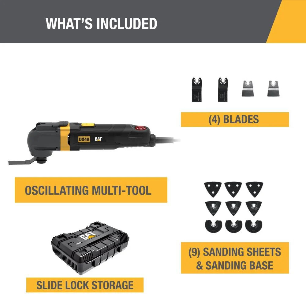 Cat Oscillating Multi-Tool 3.5 Amp Corded