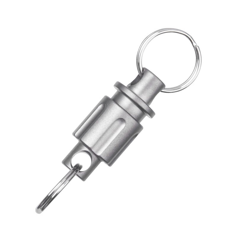 Mini Titanium Alloy Insert Buckle Gimbal Ring Portable Double Keyring Cutter EDC