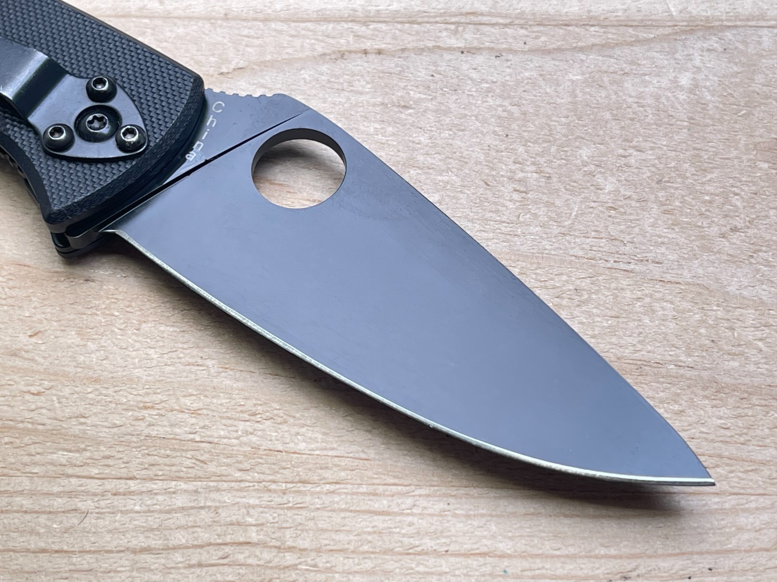 Spyderco Tenacious with Logo Black 8Cr13Mov G-10 Folding Pocket Knife