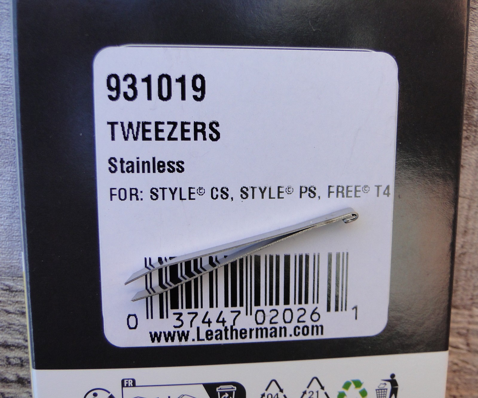 Leatherman® Tweezers Replacement for Style® CS & Style® PS & Free® T4 #931019