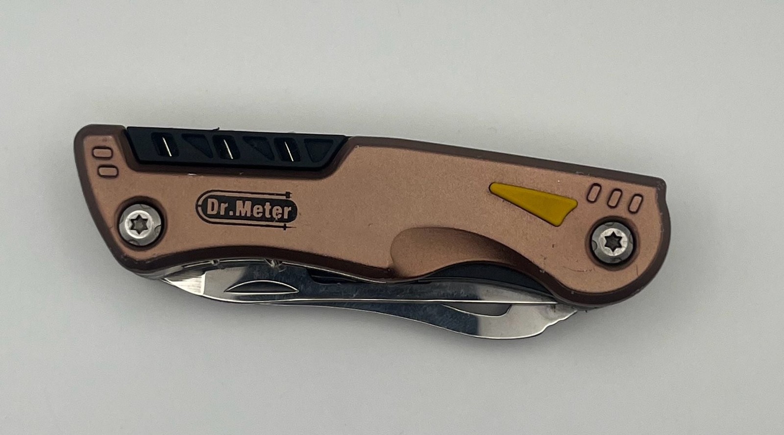 Dr.Meter Multi-Tool Folding Pocket Knife with Screwdriver Bits (A