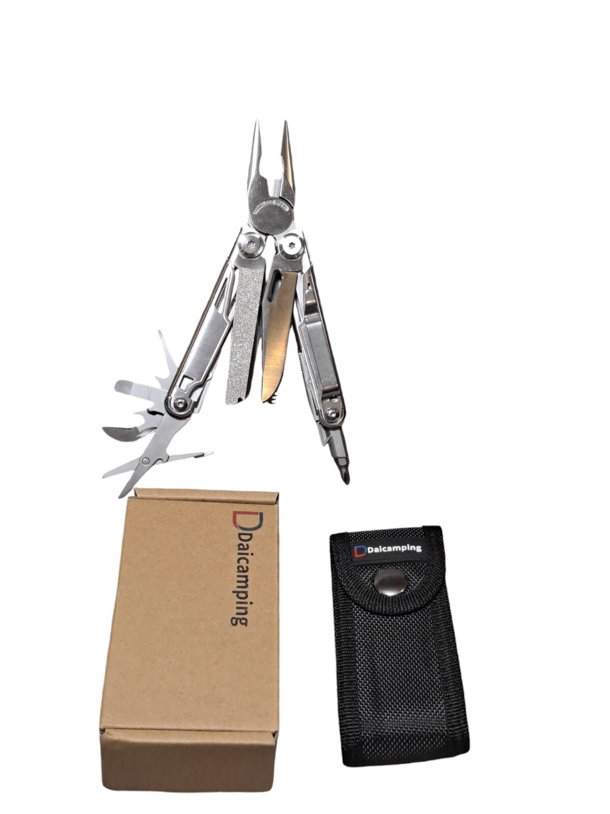 DL12 Clip Multifunctional Clamps Folding Knife Tools Gear Multi Pliers