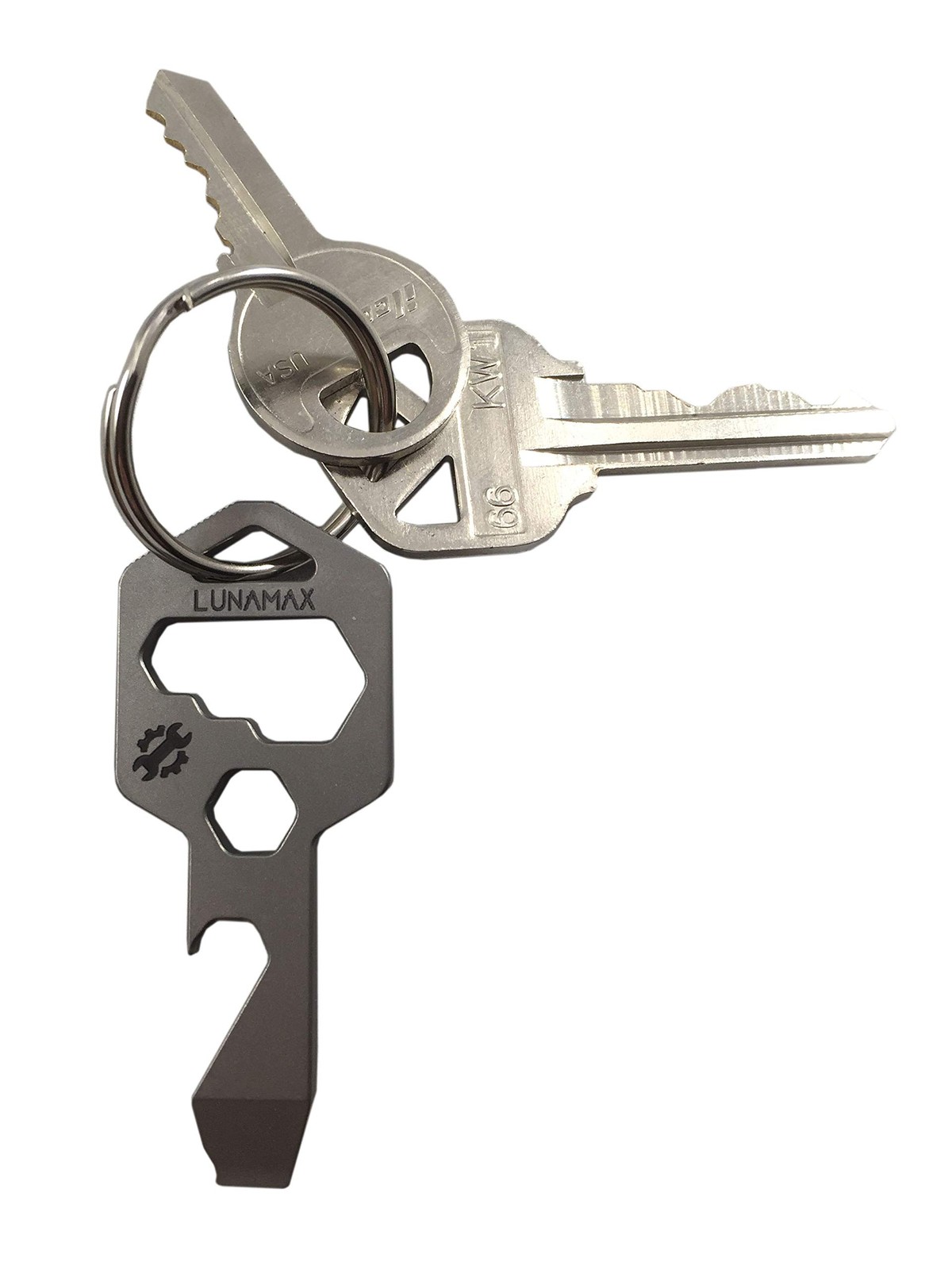 Mighty Key-TITANIUM 8 in 1 Multi-Tool for Keychain- Strong, Lightweight, All-…