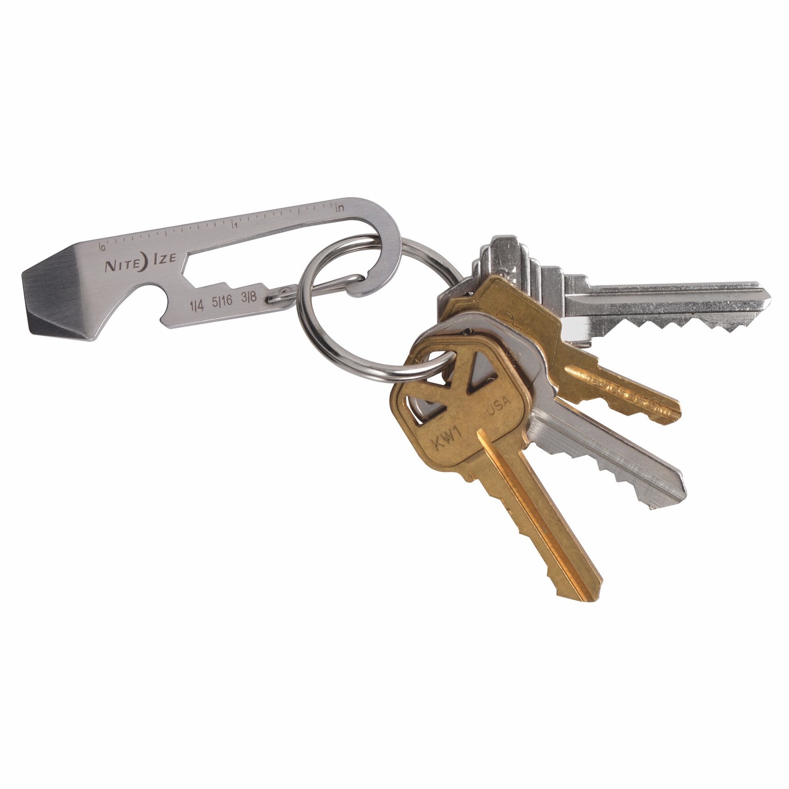 Nite Ize DoohicKey Stainless Steel Key Tool – Stainless (4-Pack)