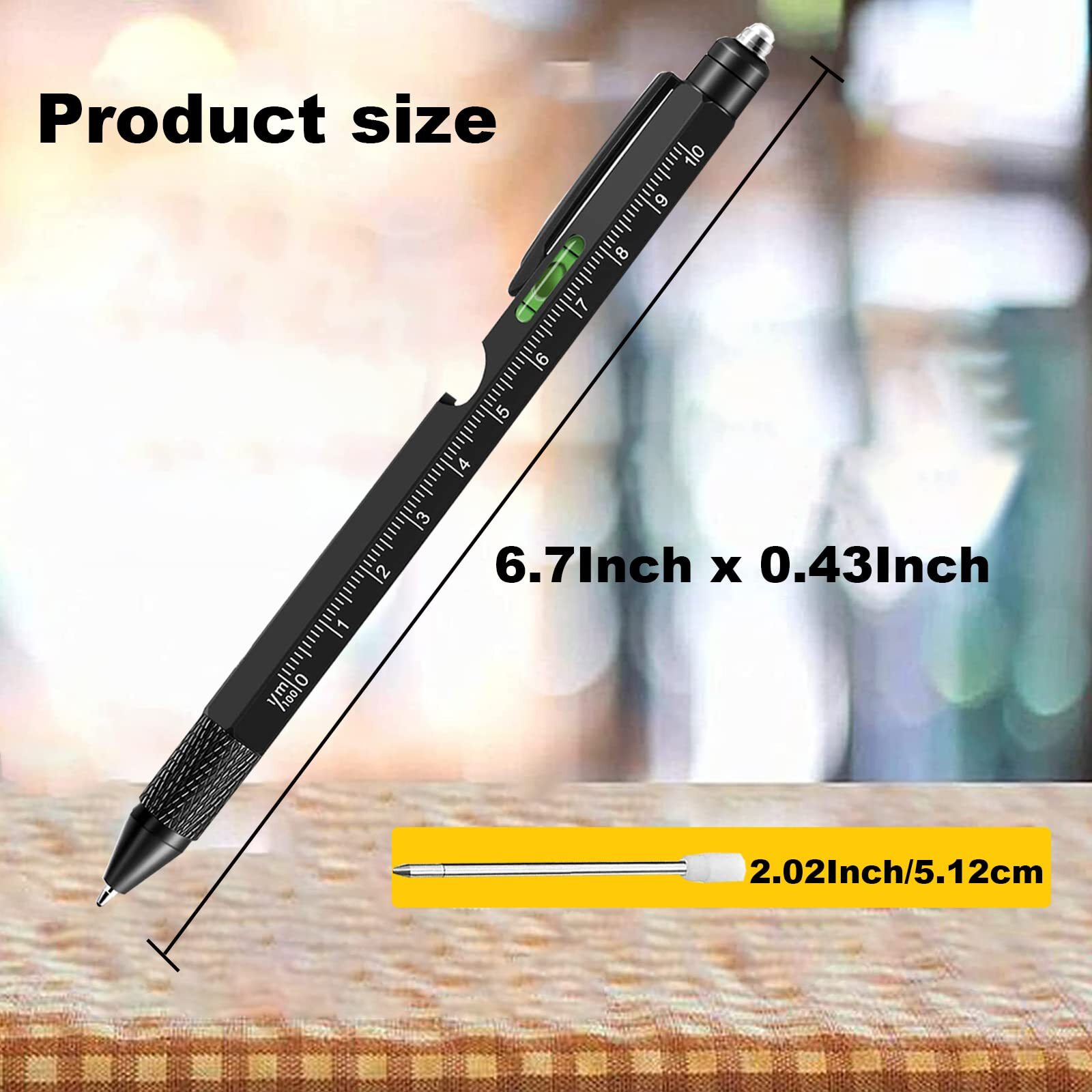Multi Tool Pen Set Gift Tool Pen Multitool Pen For Men 9 In 1 Pen Multitool Rule