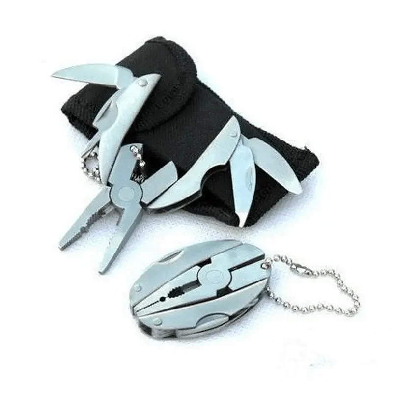 Pocket Multi Tool Pliers Mini Folding Key Chain Fishing Camping Small Pliers Lot