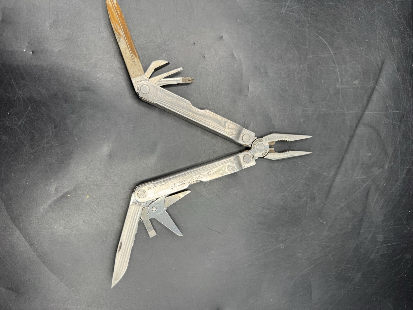 Leatherman PST II Multi-Tool, Scissors, Diamond File, w/Sheath, Retired