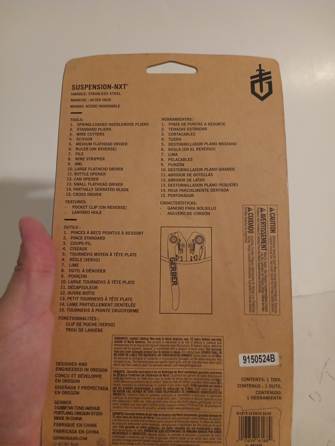 GERBER SUSPENSION NXT STAINLESS STEEL MULTI TOOL 15 TOOLS IN 1-BRAND NEW SEALED