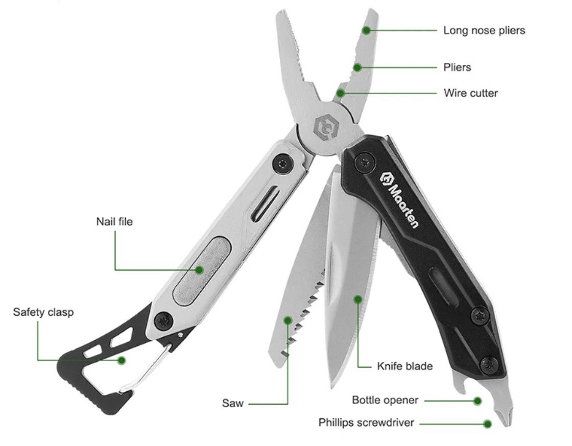 Mini Pliers Multi tool || 9 IN 1 POCKET SIZED TOOL ||