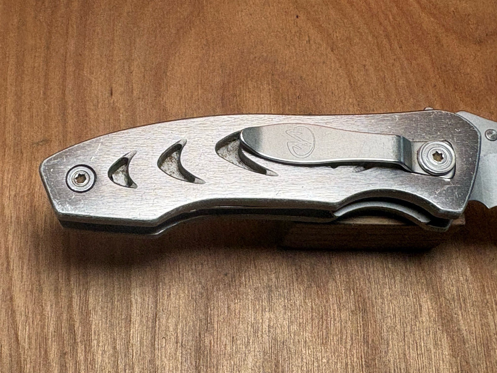 Leatherman C303 420HC Combo Blade Liner Lock Aluminum Handle Carabiner GREAT!