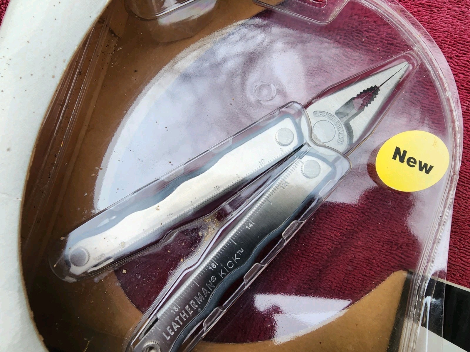 Leatherman Kick Multi-Tool with Leather Sheath, New Old Stock