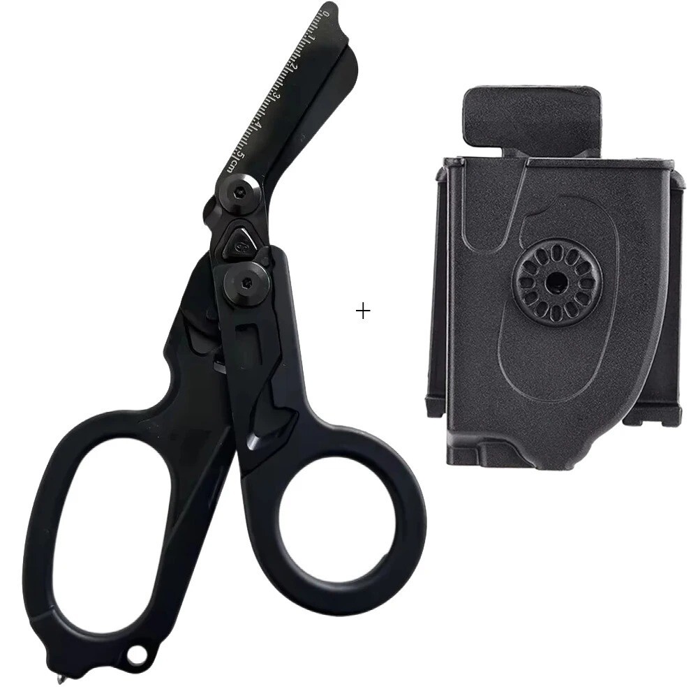 Tactical Folding Rescue Shears EMT Survival MultiTool Scissors Glass Break NEW