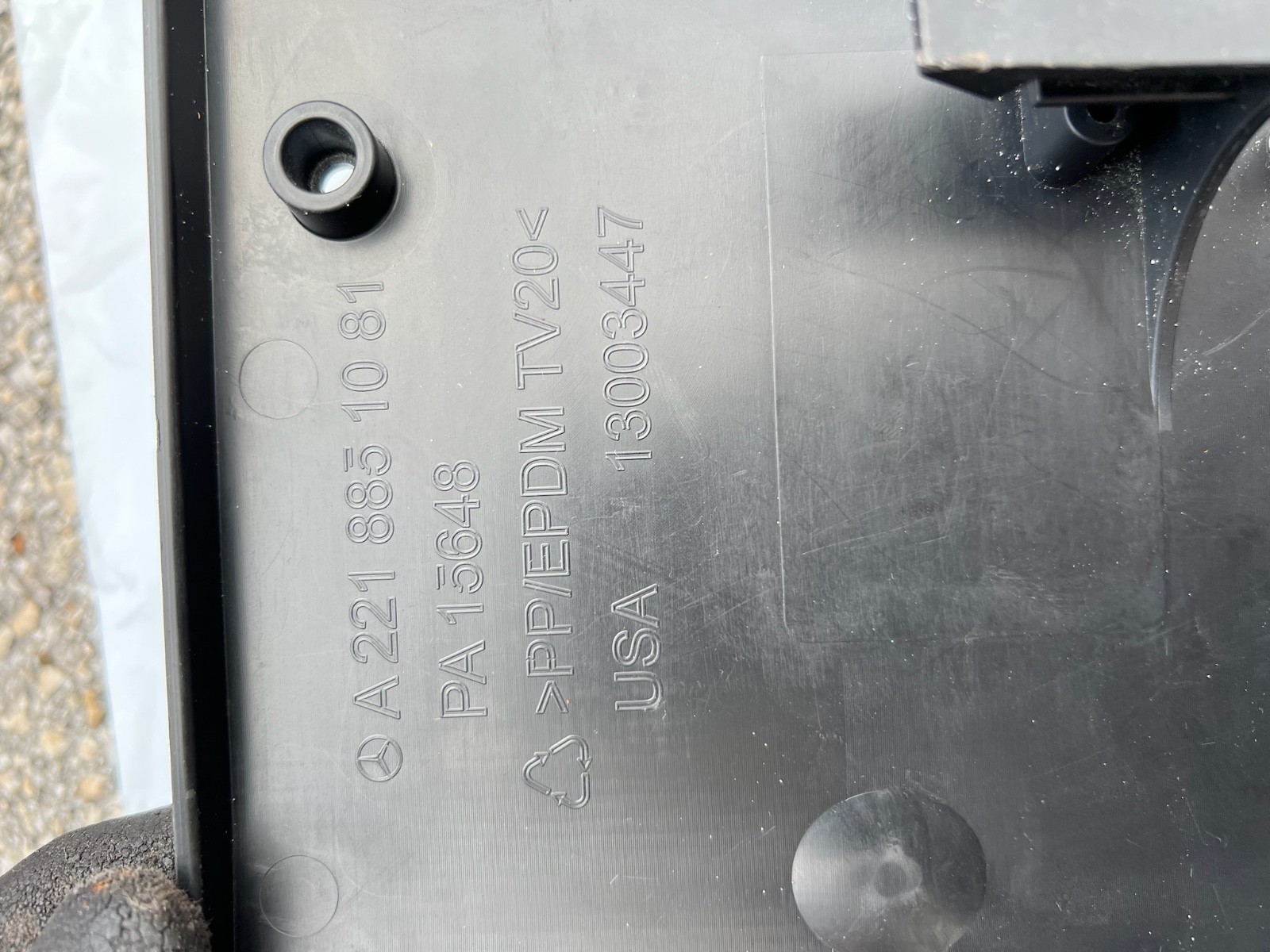 Mersedes license plate holder A221 855 10 81