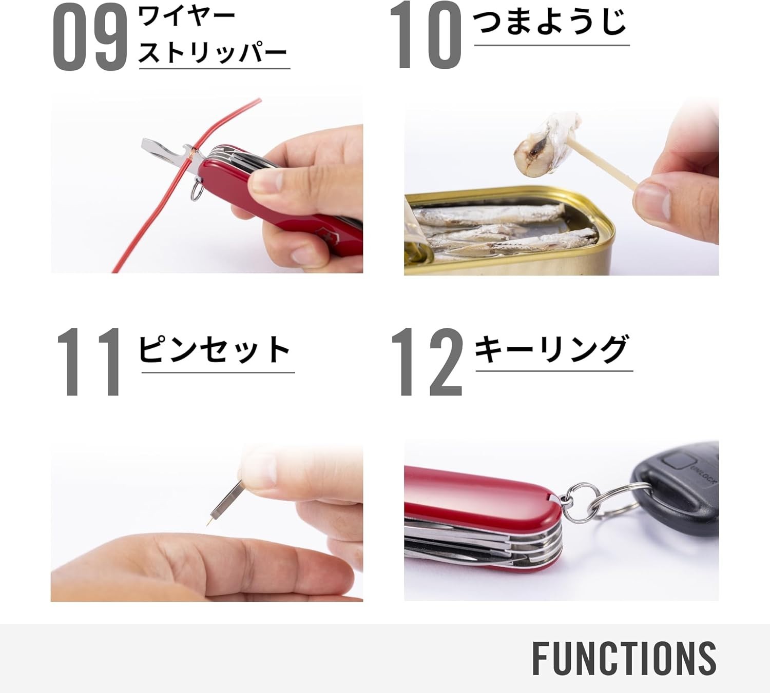 Victorinox Swiss Army Knife Outrider 14 Functions Multitool with Locking Blade