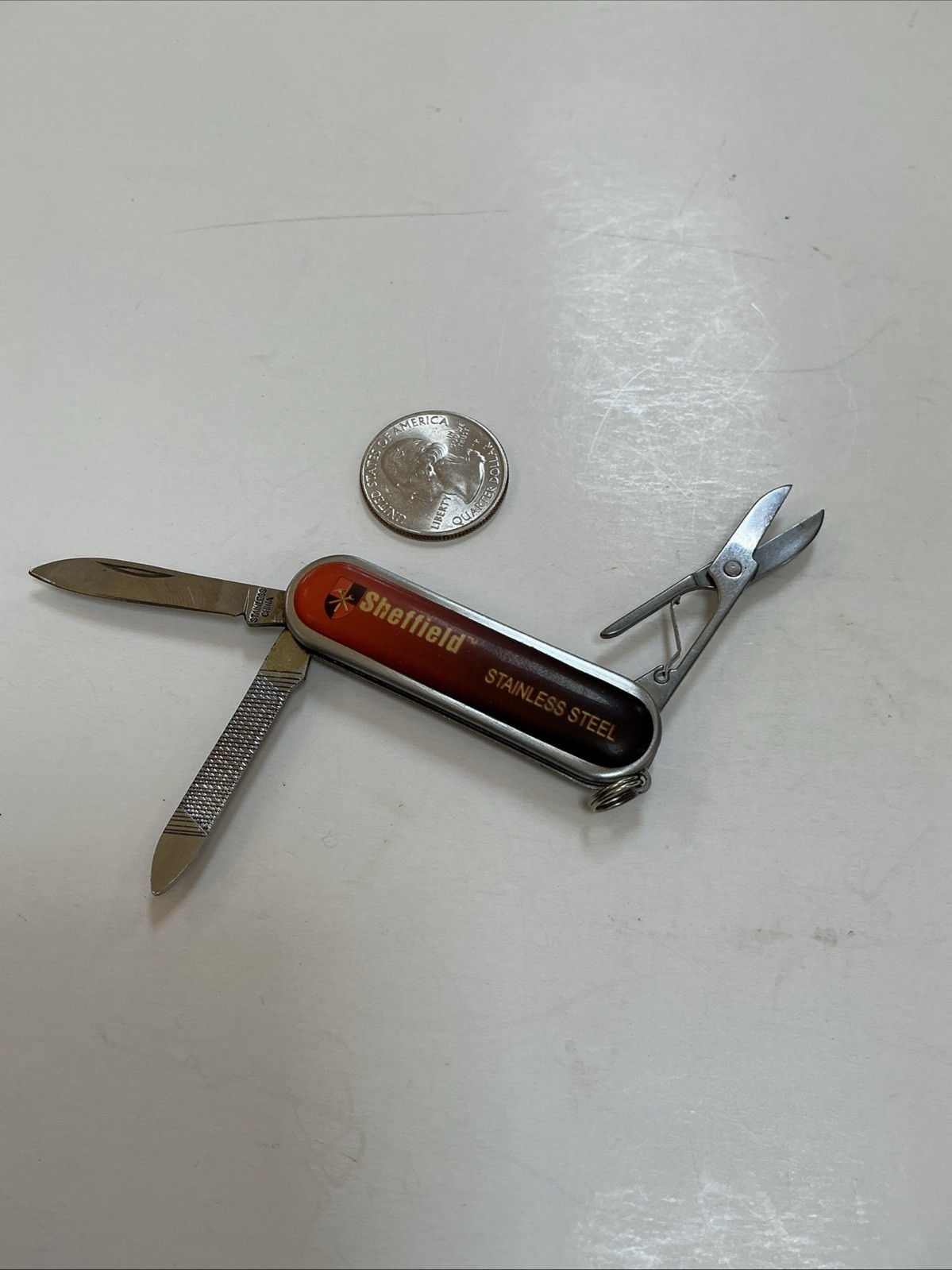 SHEFFIELD 3 Piece Multi Tool Knife- Scissors- Nail File