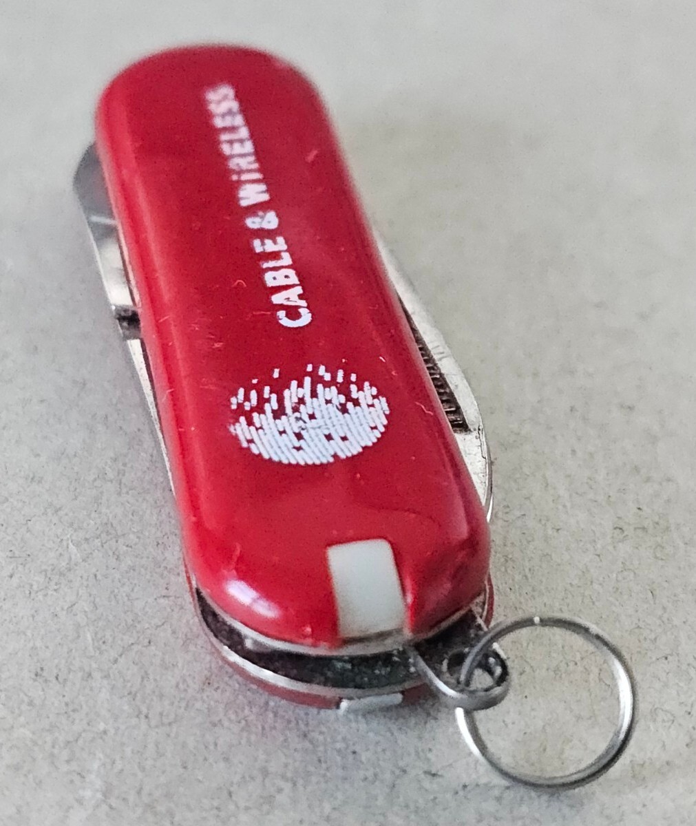 CABLE & WIRELESS Classic Multi-Tool Small Pocket Knife w/7 Functions Promotional