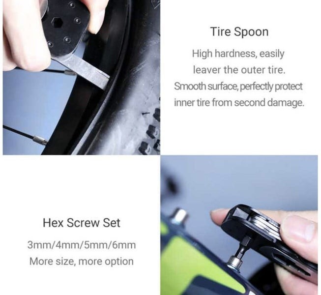 NexTool Multi Functional Versatile Bicycle Tool Traveling Kit Stainless Steel