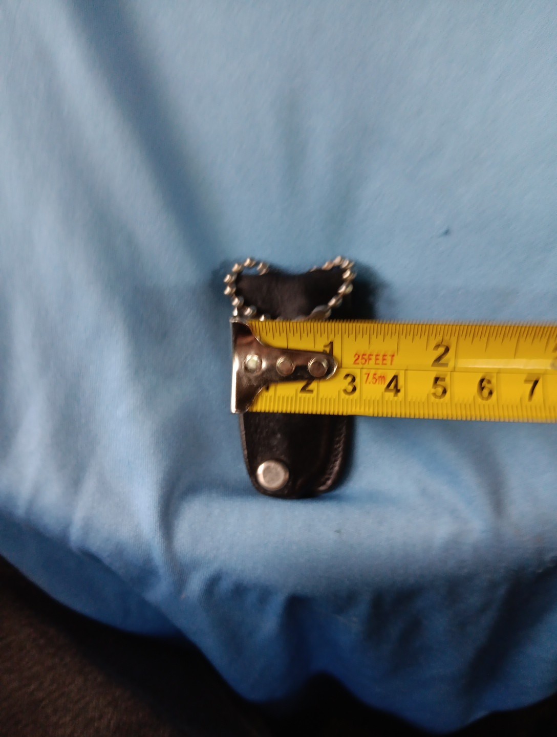 VINTAGE POCKET TOOL with Leather Holder: Screw Driver, Bottle Opener, File Knife