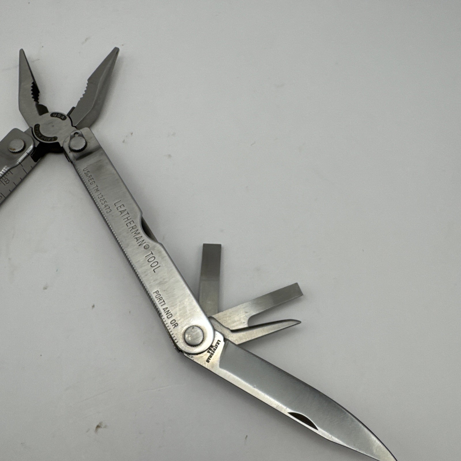 Early Vintage Leatherman Pocket Survival Tool (PST) w/ Original Leather Sheath