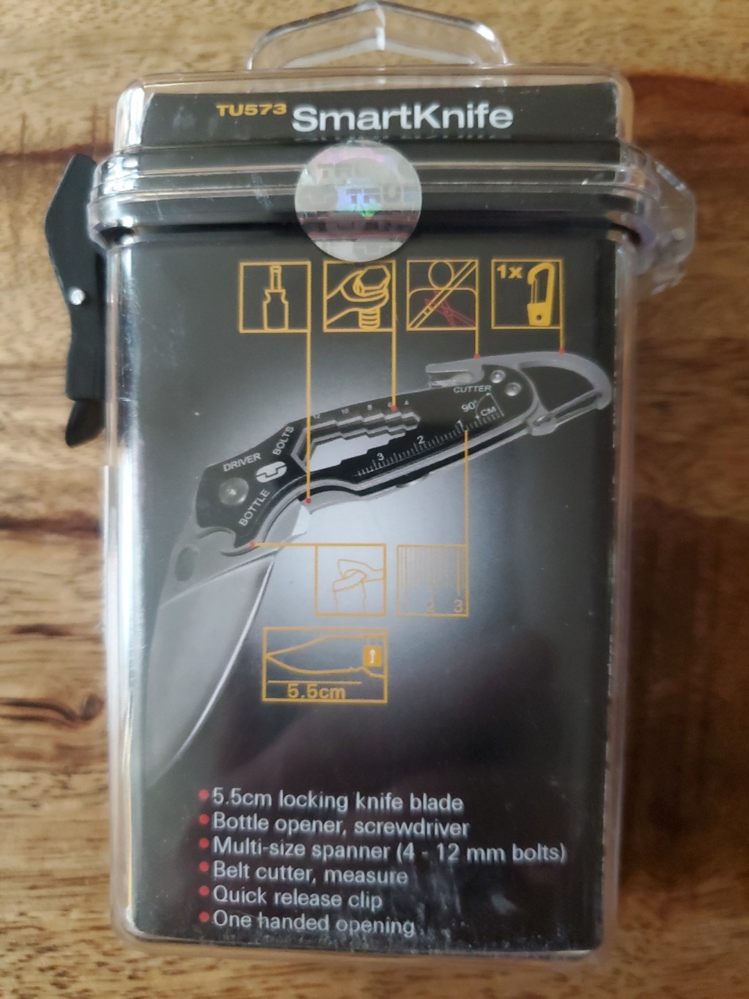 TRUE UTILITY SMARTKNIFE POCKET KNIFE MULTI TOOL W/CLIP NEW SEALED TU573