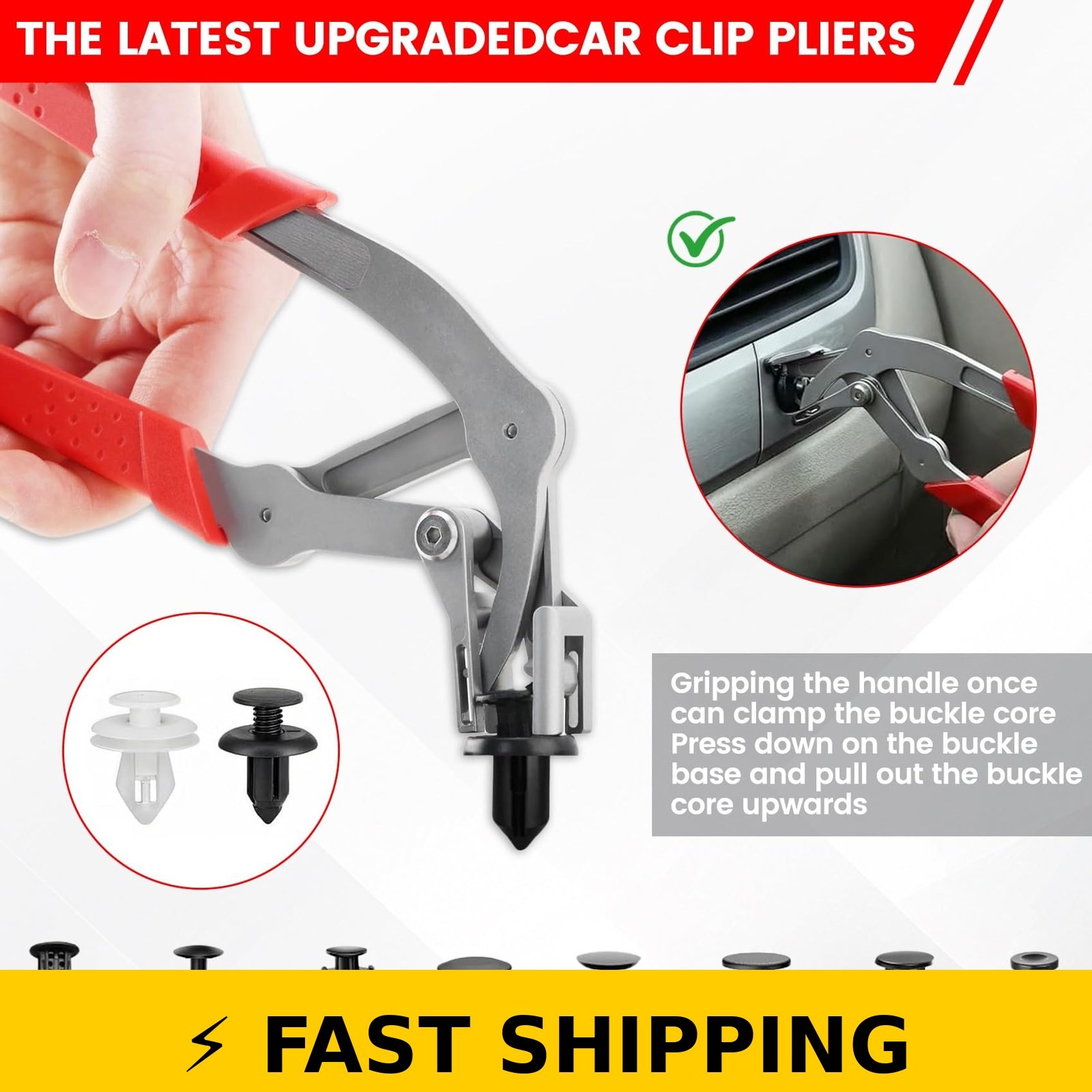 YOUBISON Car Clip Pliers for Damage-Free Clip Removal