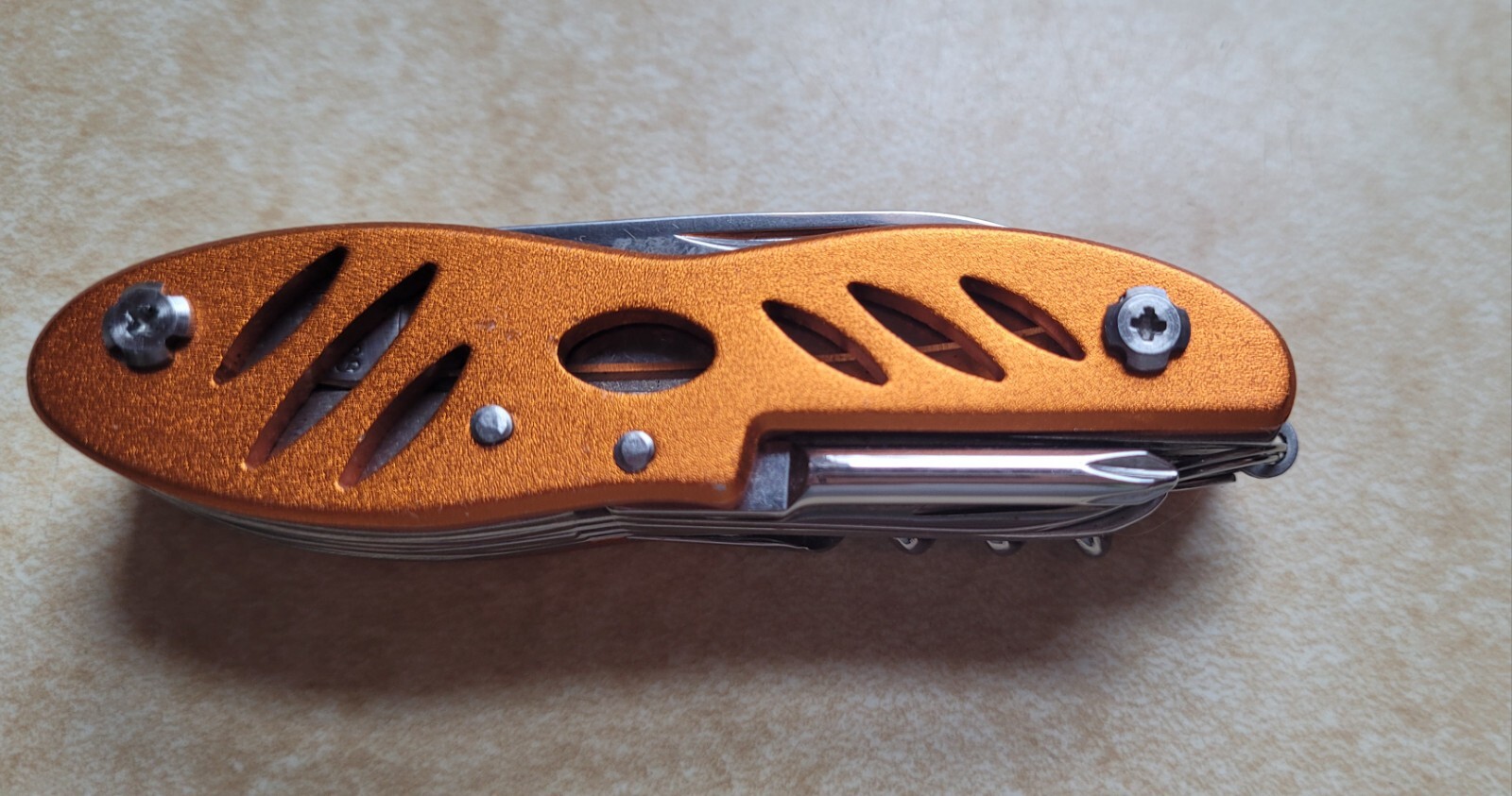 Orange Columbia Multi Tool Knife 3 5/8″ Long