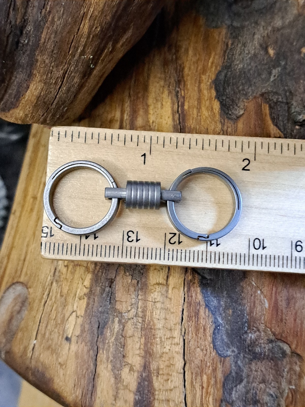 Pro Mini Series Titanium Swivel With 17.5mm Titanium Quicksnap Keyrings