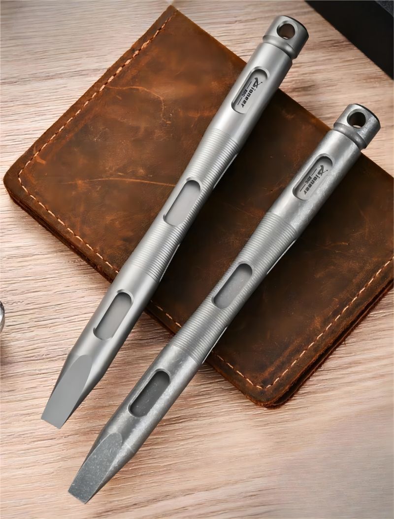 Titanium Pry Bar Crowbar Pocket Tool Keychain EDC outdoor Camping Multi Tools
