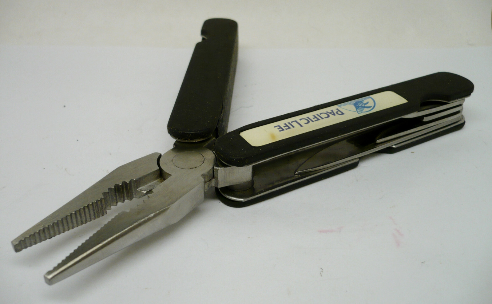 Pocket Knife Folding Multi Tool w/Molded Nylon Sheath Advertising Rubber Coated