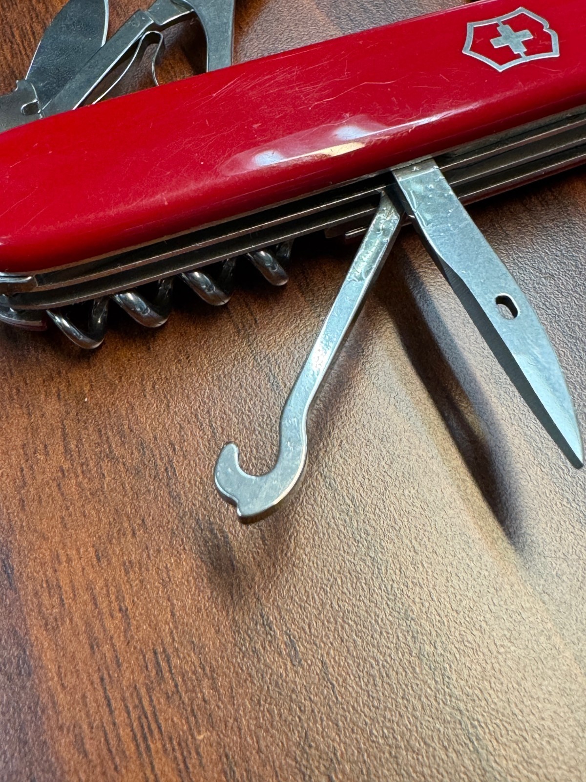 Swiss Army Knife, Red Climber, Victorinox 1.3703, 91mm, 14 Functions Used